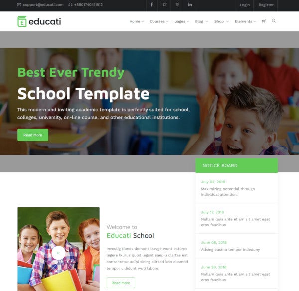 Detail Template Html5 Education Nomer 39