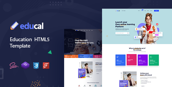 Detail Template Html5 Education Nomer 7