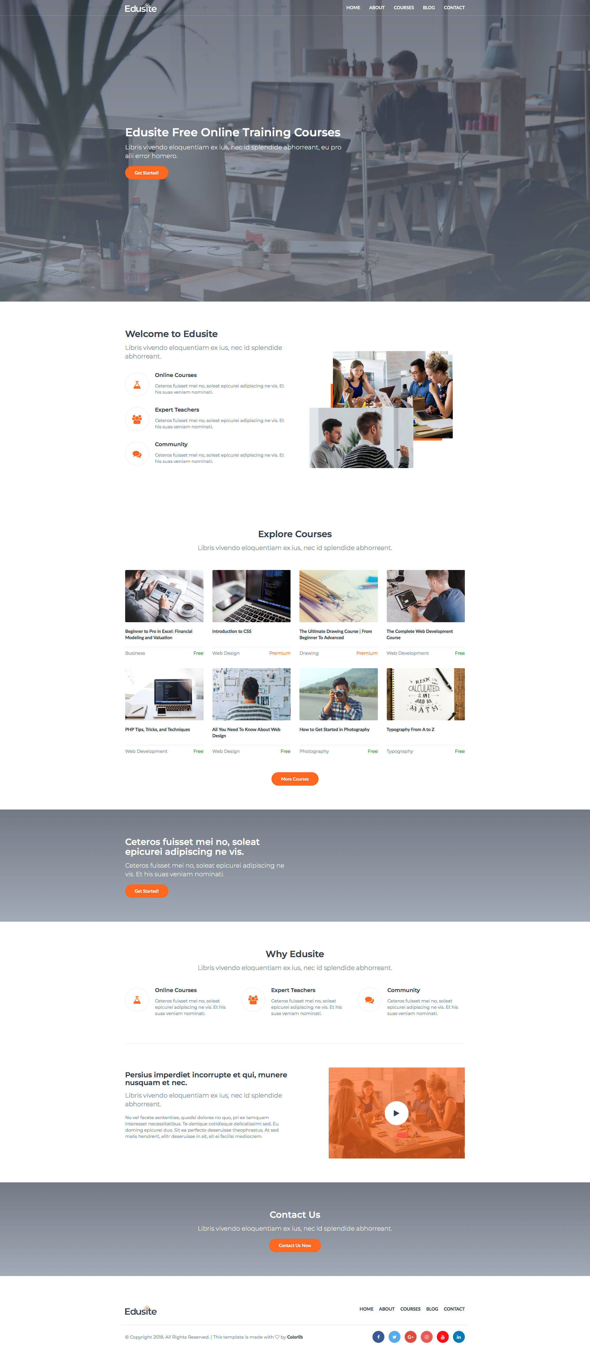 Detail Template Html5 Education Nomer 9