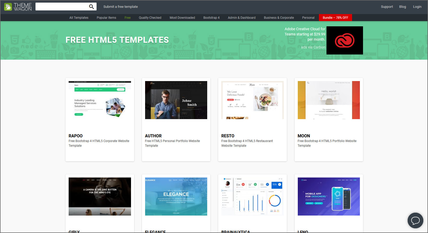 Detail Template Html5 Free Nomer 32