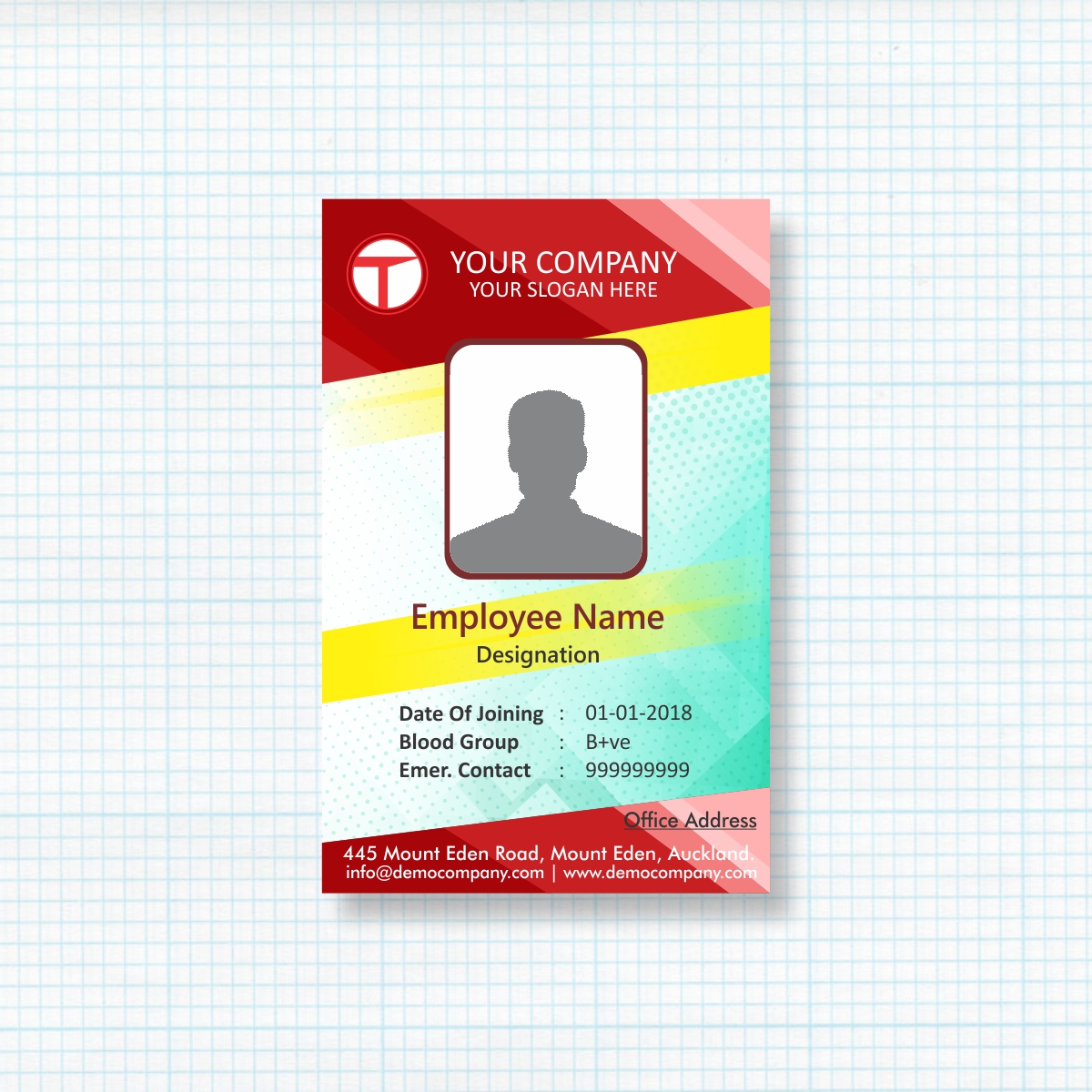 Detail Template Id Card Corel Nomer 11