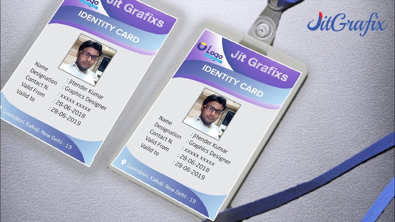 Detail Template Id Card Corel Nomer 16