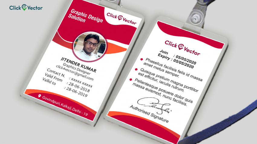 Detail Template Id Card Corel Nomer 20