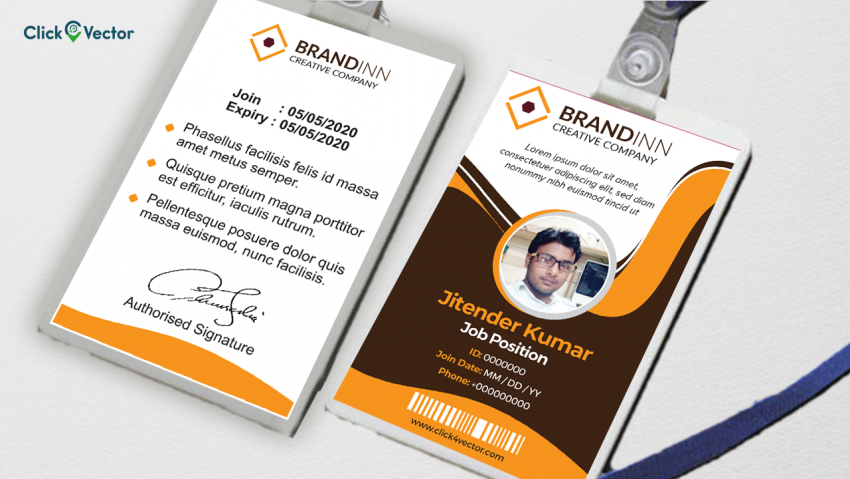 Detail Template Id Card Corel Nomer 32