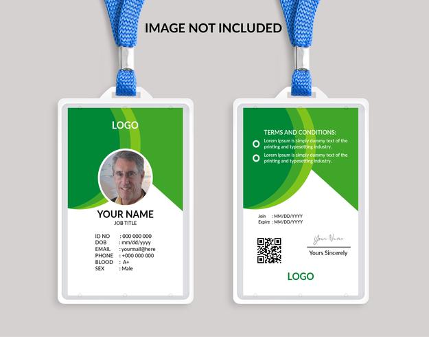 Detail Template Id Card Corel Nomer 39