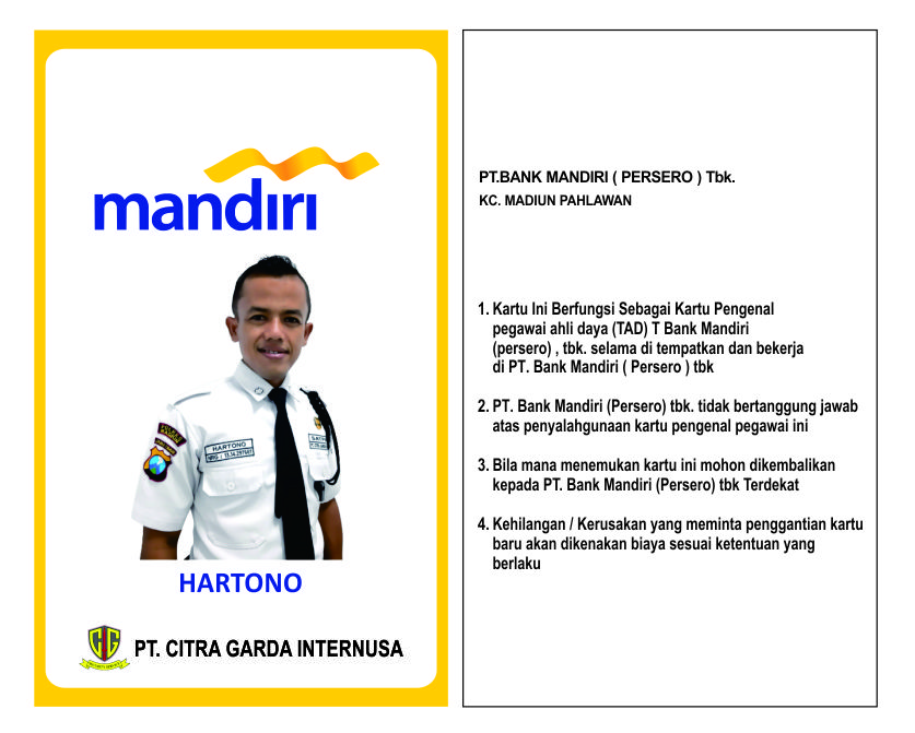 Detail Template Id Card Corel Nomer 44