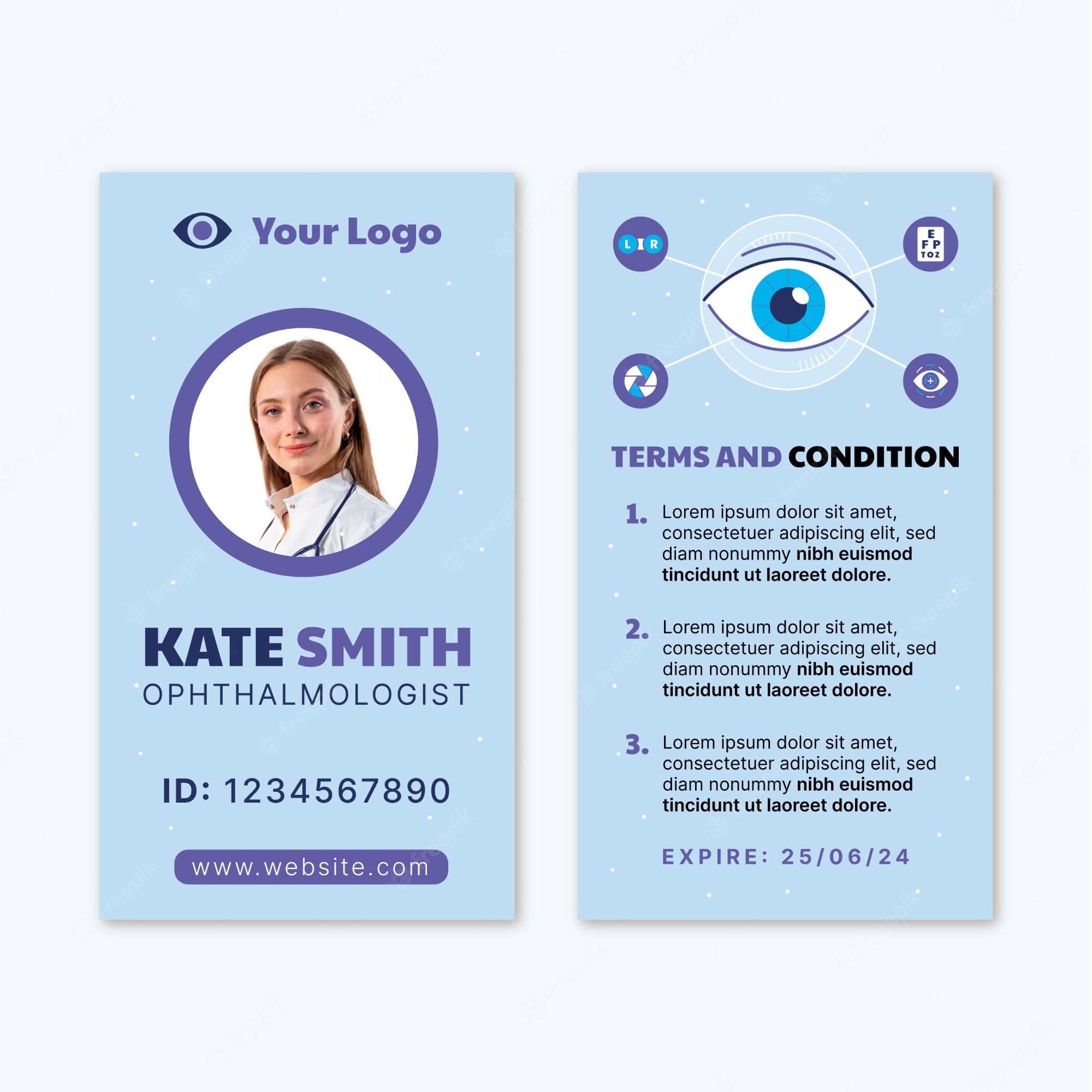 Detail Template Id Card Corel Nomer 48