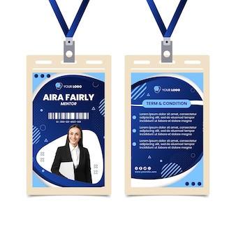 Detail Template Id Card Corel Nomer 53