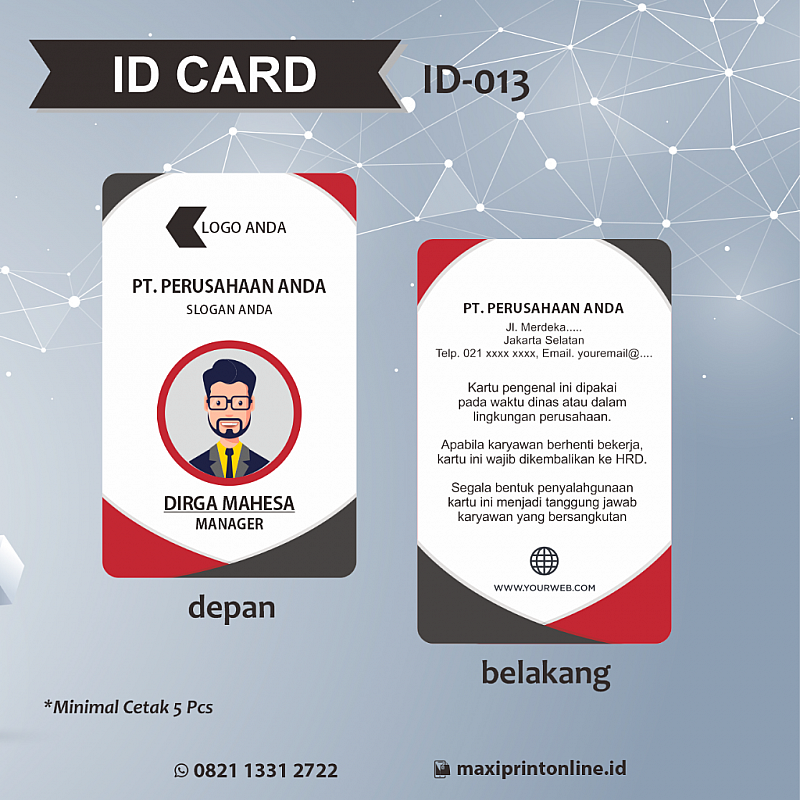 Detail Template Id Card Png Nomer 44