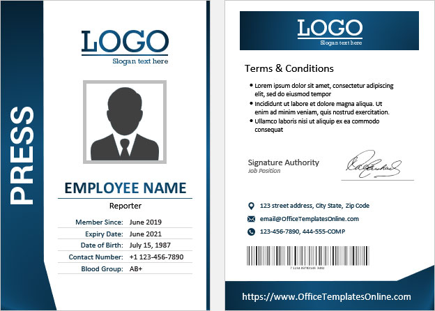 Detail Template Id Card Word Nomer 34