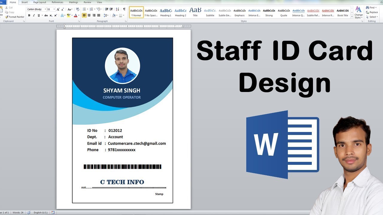 Detail Template Id Card Word Nomer 6