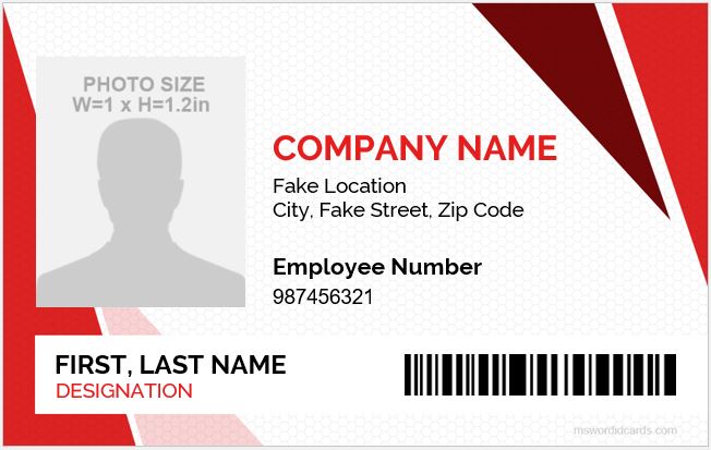 Detail Template Id Card Word Nomer 7