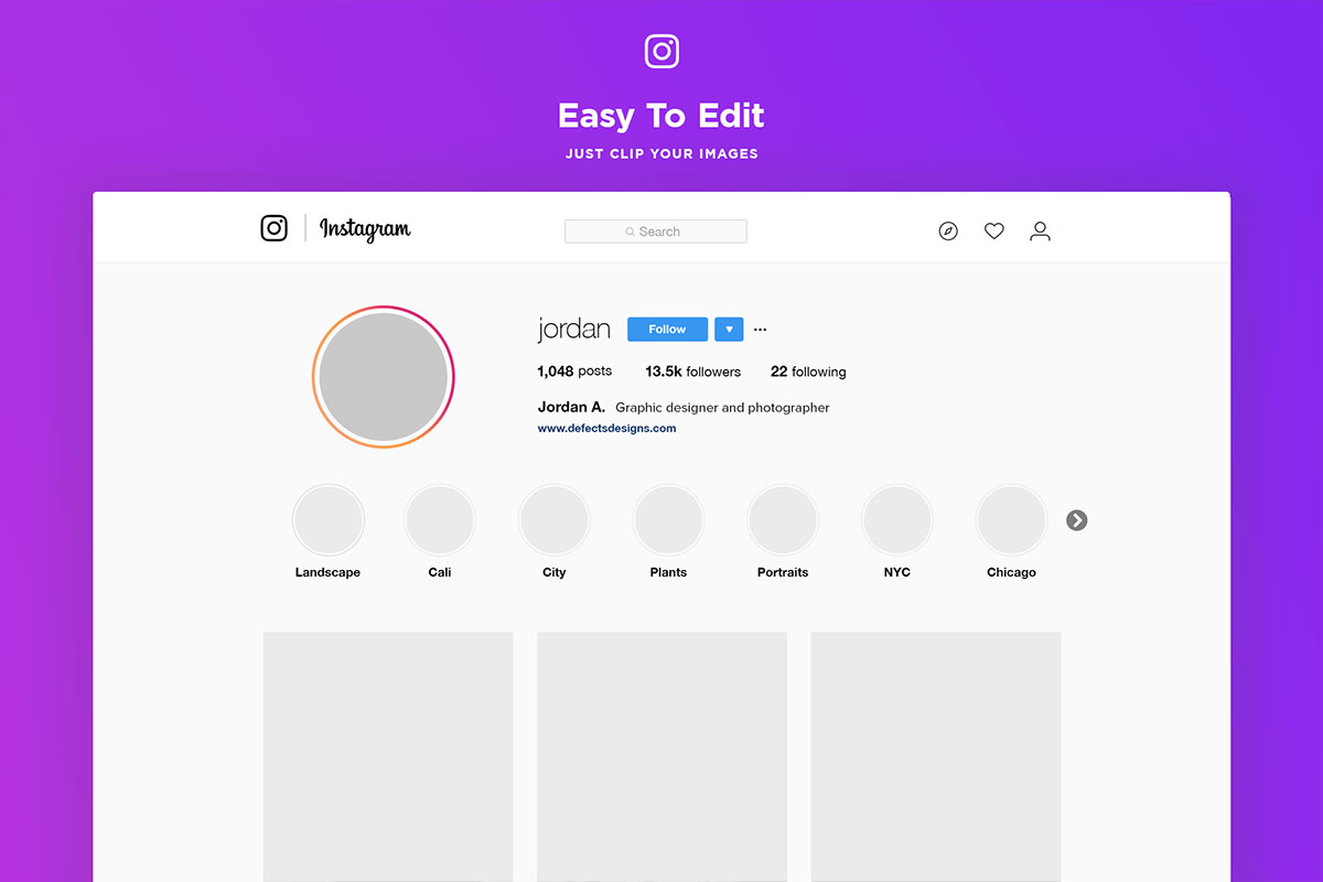 Detail Template Instagram Html Nomer 9