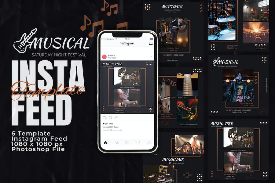 Detail Template Instagram Music Nomer 18