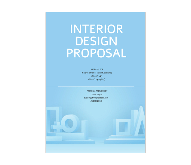 Detail Template Interior Design Proposal Nomer 22