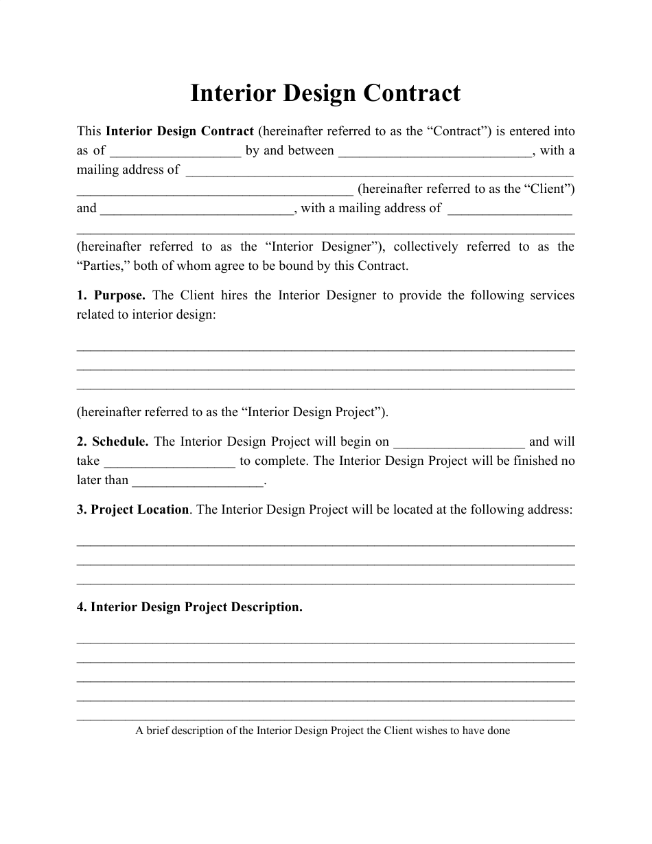 Detail Template Interior Design Proposal Nomer 28