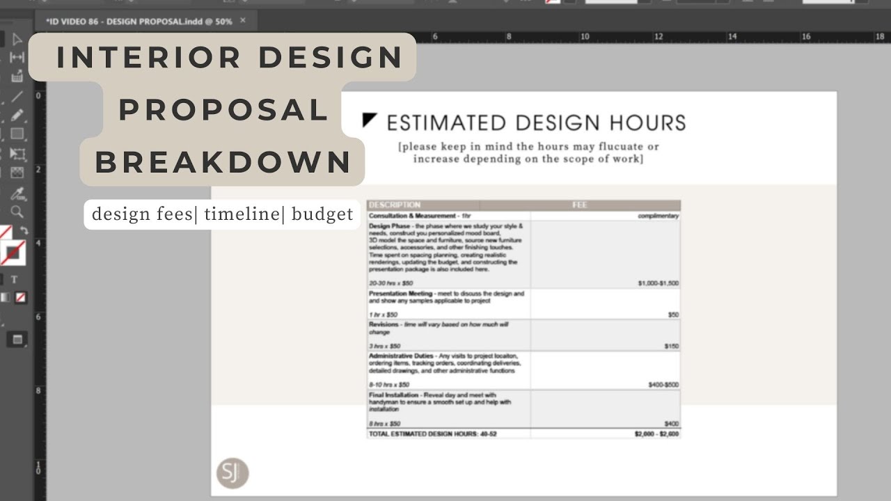 Detail Template Interior Design Proposal Nomer 45
