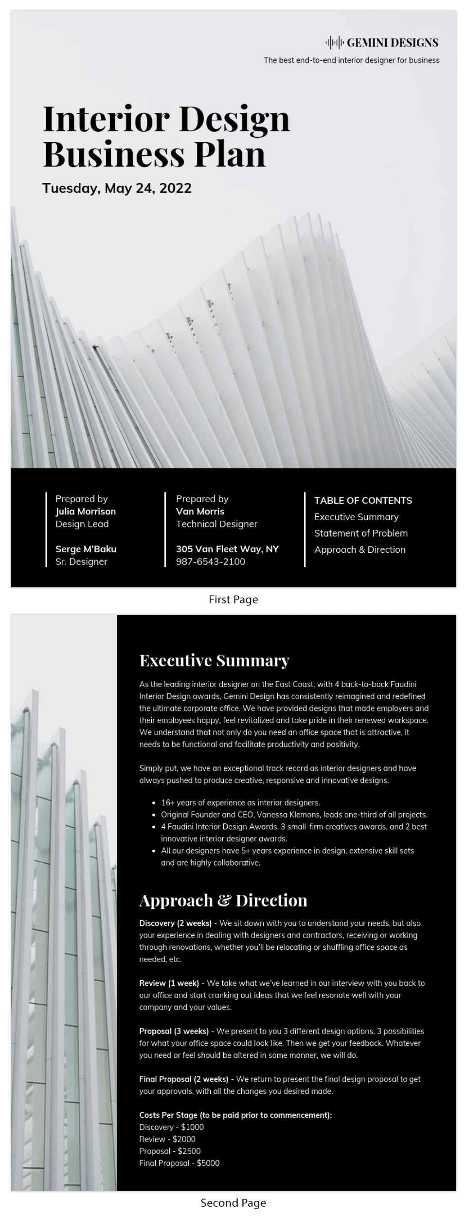 Detail Template Interior Design Proposal Nomer 51