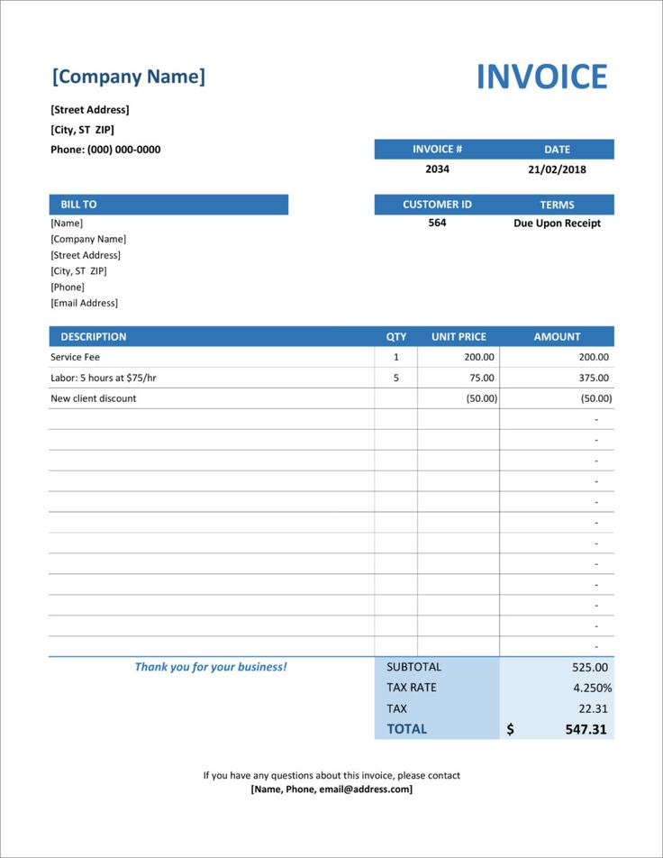 Detail Template Invoice Excel Gratis Nomer 22