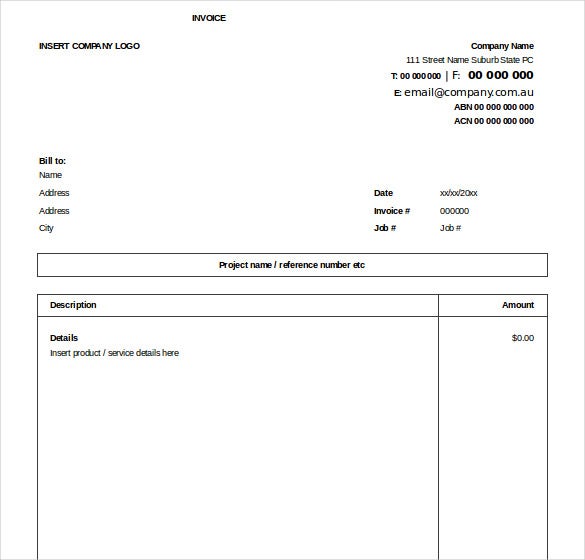 Detail Template Invoice Excel Gratis Nomer 34