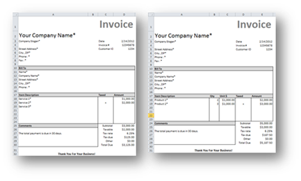 Detail Template Invoice Excel Gratis Nomer 35