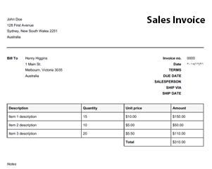 Detail Template Invoice Gratis Nomer 50