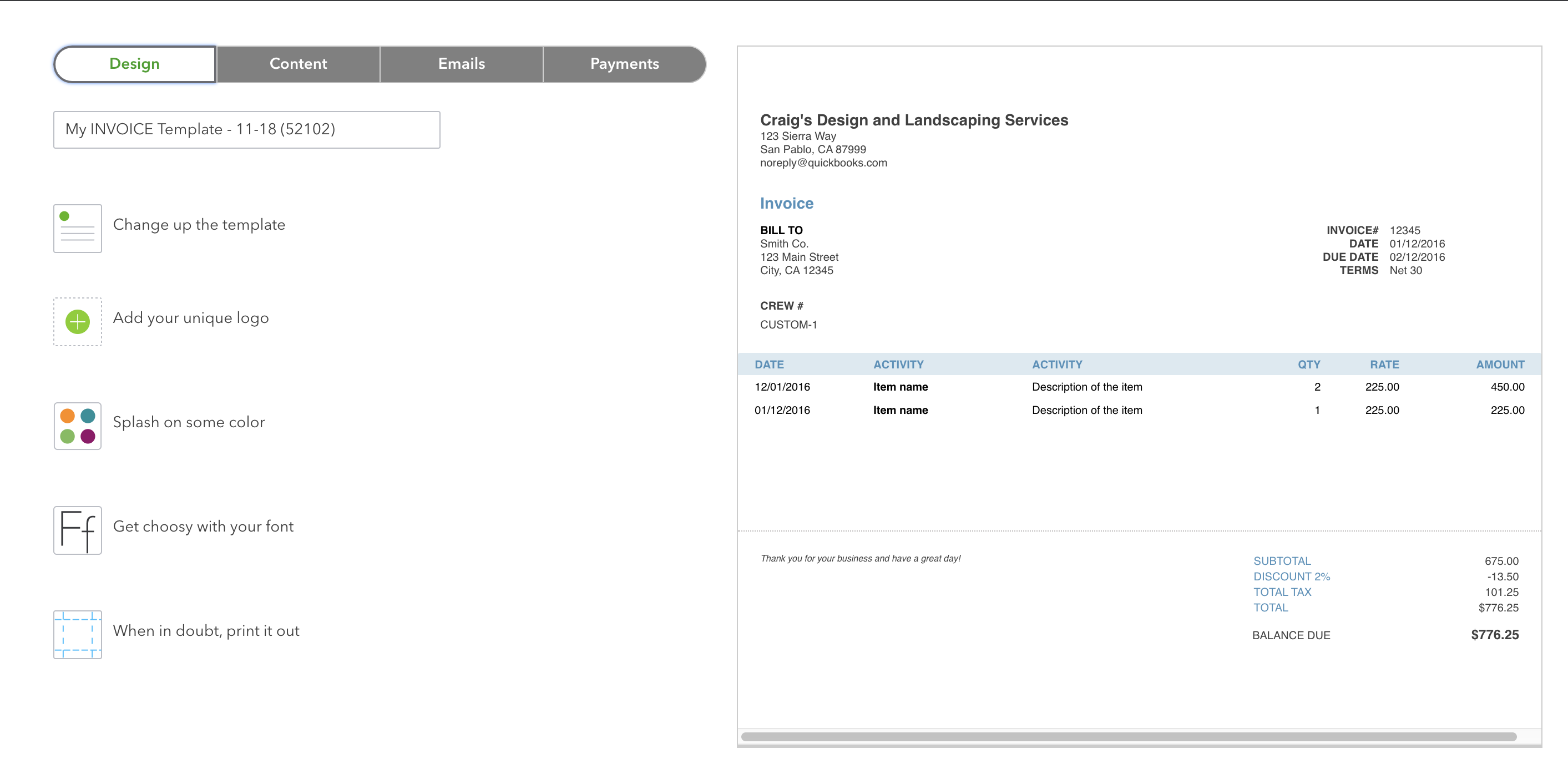 Detail Template Invoice Online Nomer 16