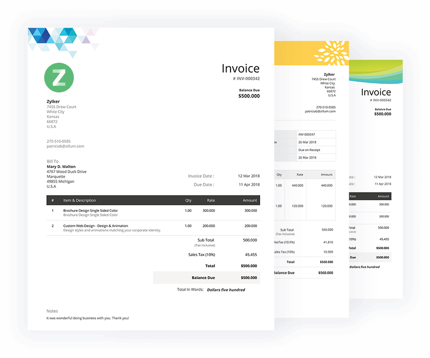 Detail Template Invoice Online Nomer 8