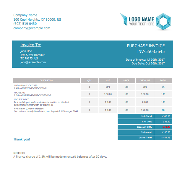 Detail Template Invoice Php Nomer 14
