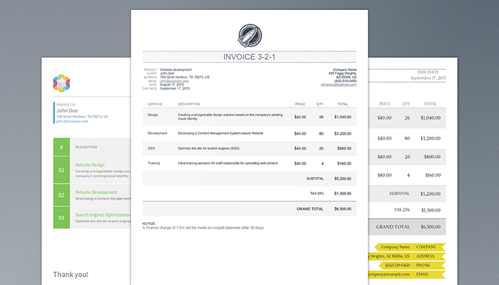 Detail Template Invoice Php Nomer 18