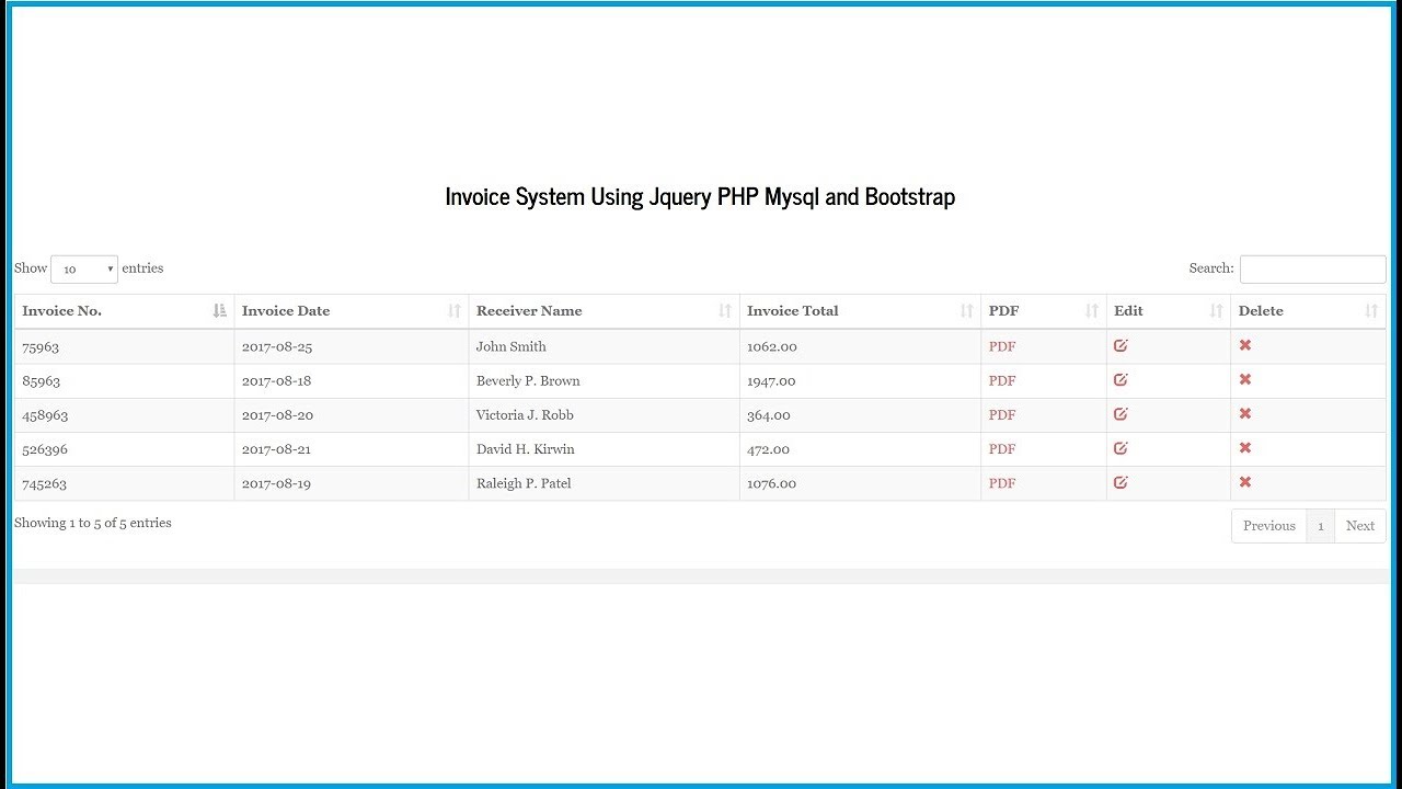 Detail Template Invoice Php Nomer 20