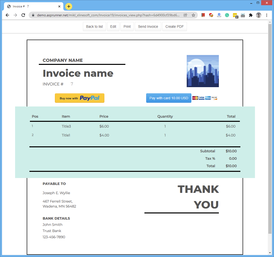 Detail Template Invoice Php Nomer 32