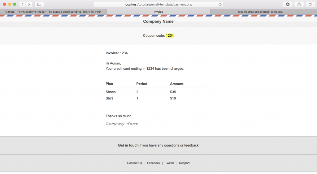 Detail Template Invoice Php Nomer 46