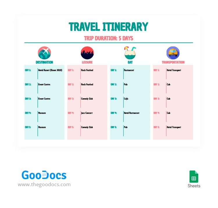 Detail Template Itinerary Travel Nomer 17