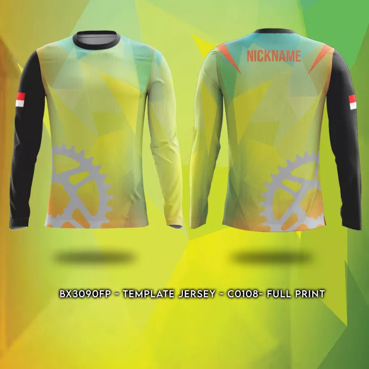 Detail Template Jersey Sepeda Nomer 19