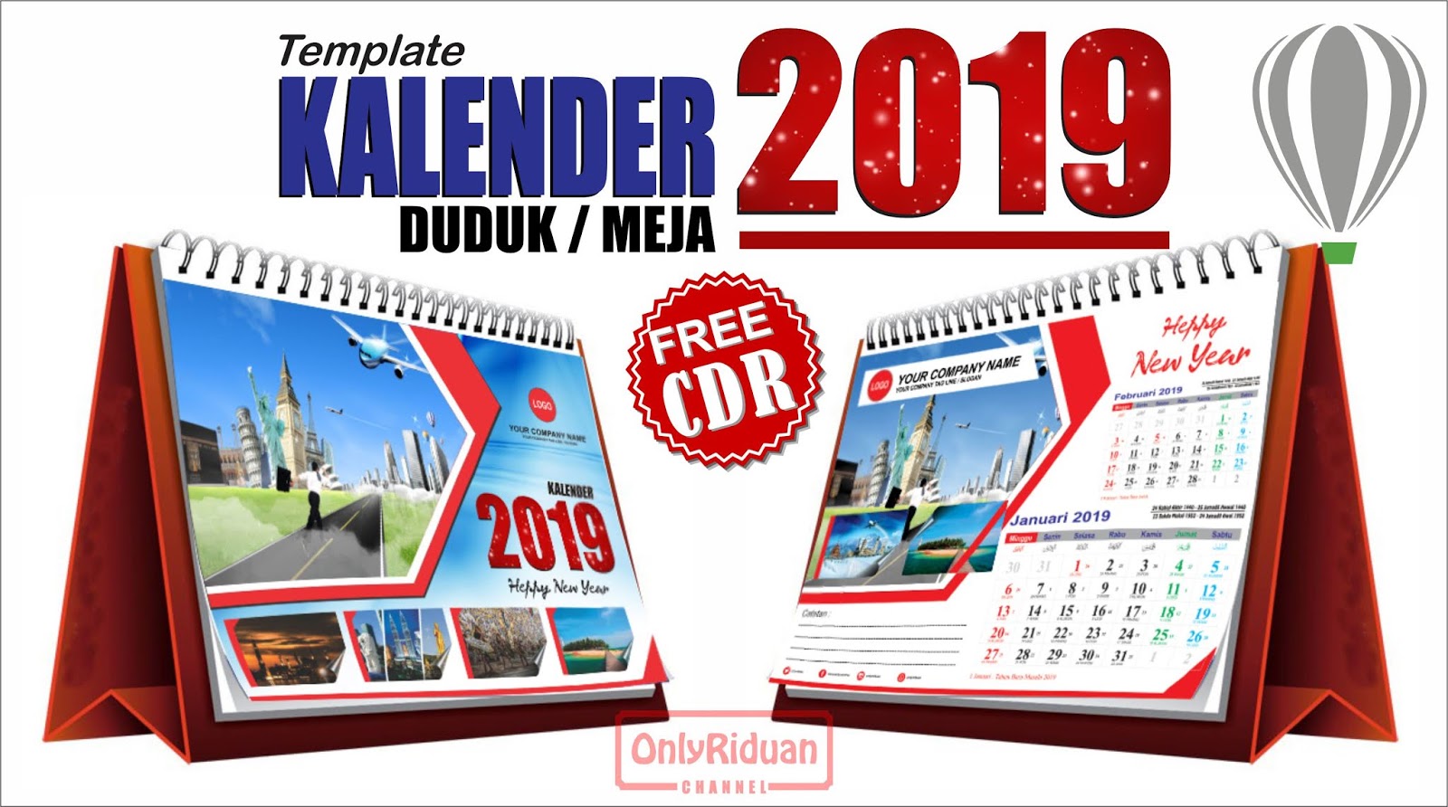 Detail Template Kalender 2019 Psd Gratis Nomer 11