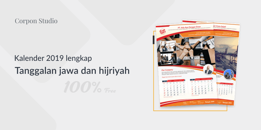Detail Template Kalender 2019 Psd Gratis Nomer 12