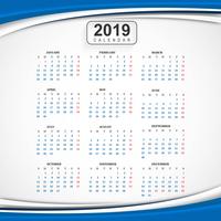 Detail Template Kalender 2019 Psd Gratis Nomer 14