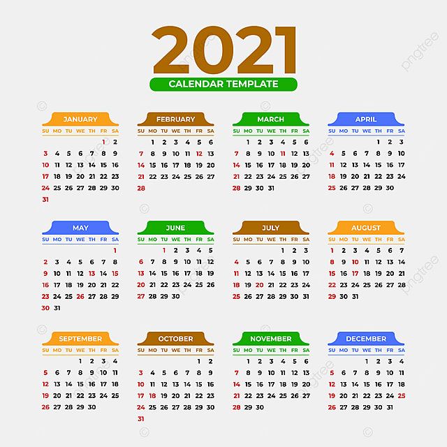 Detail Template Kalender 2021 Nomer 8