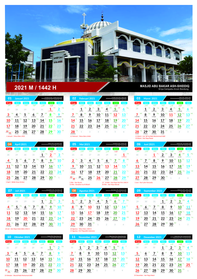 Detail Template Kalender 2021 Cdr Nomer 17