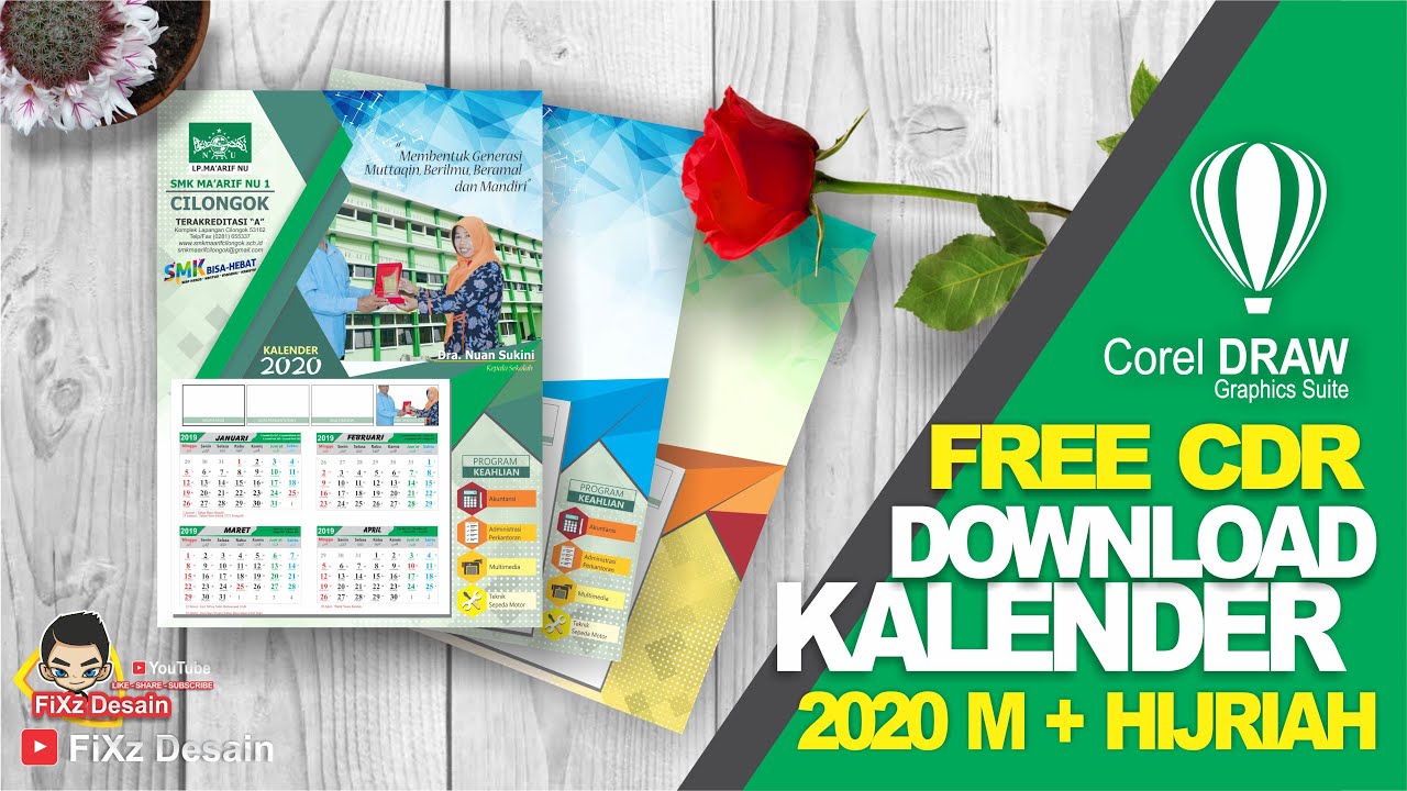 Detail Template Kalender 2021 Cdr Nomer 32