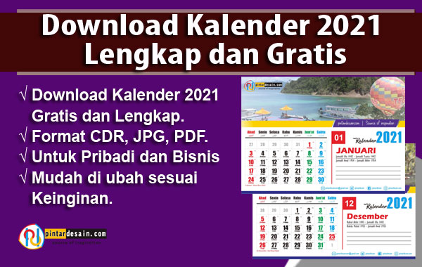 Detail Template Kalender 2021 Cdr Nomer 37