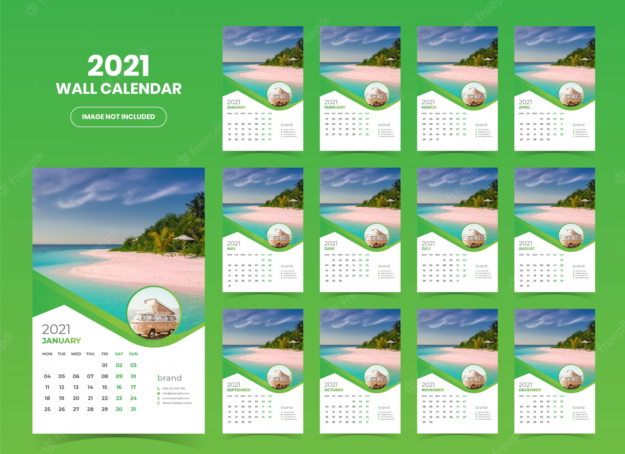 Detail Template Kalender 2021 Cdr Nomer 46