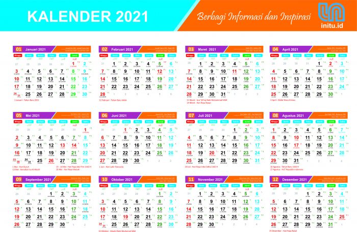 Detail Template Kalender 2021 Cdr Nomer 48