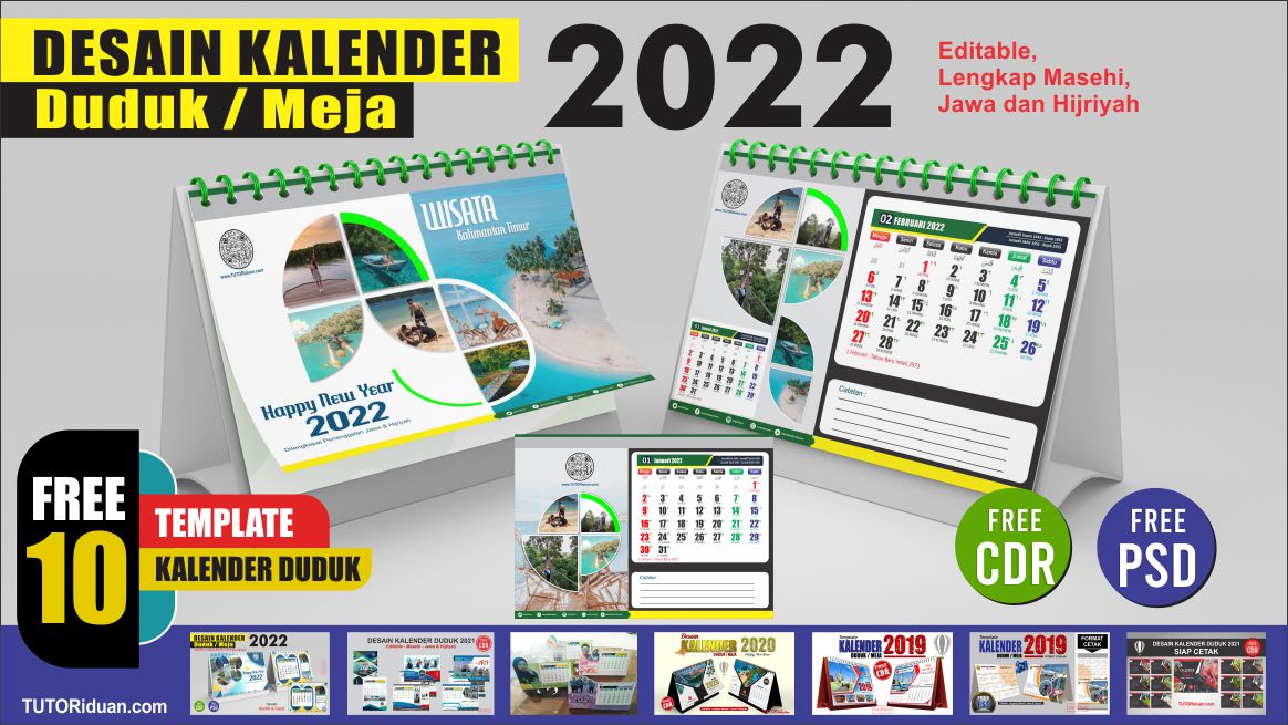 Detail Template Kalender Meja 2019 Cdr Nomer 2