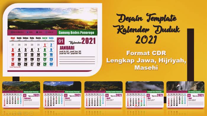 Detail Template Kalender Meja 2019 Cdr Nomer 48