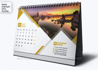 Detail Template Kalender Meja 2019 Cdr Nomer 9