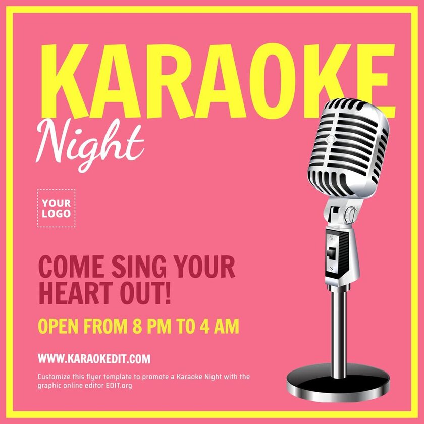 Detail Template Karaoke Flyer Nomer 24