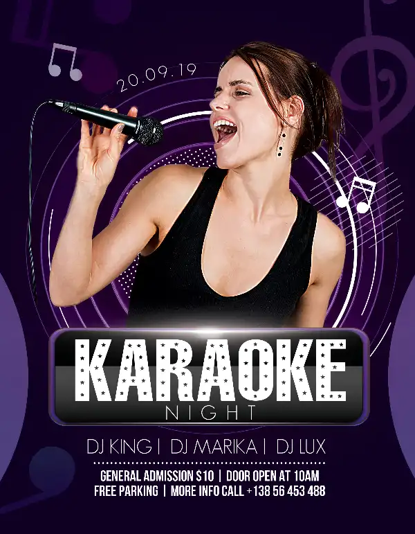 Detail Template Karaoke Flyer Nomer 42