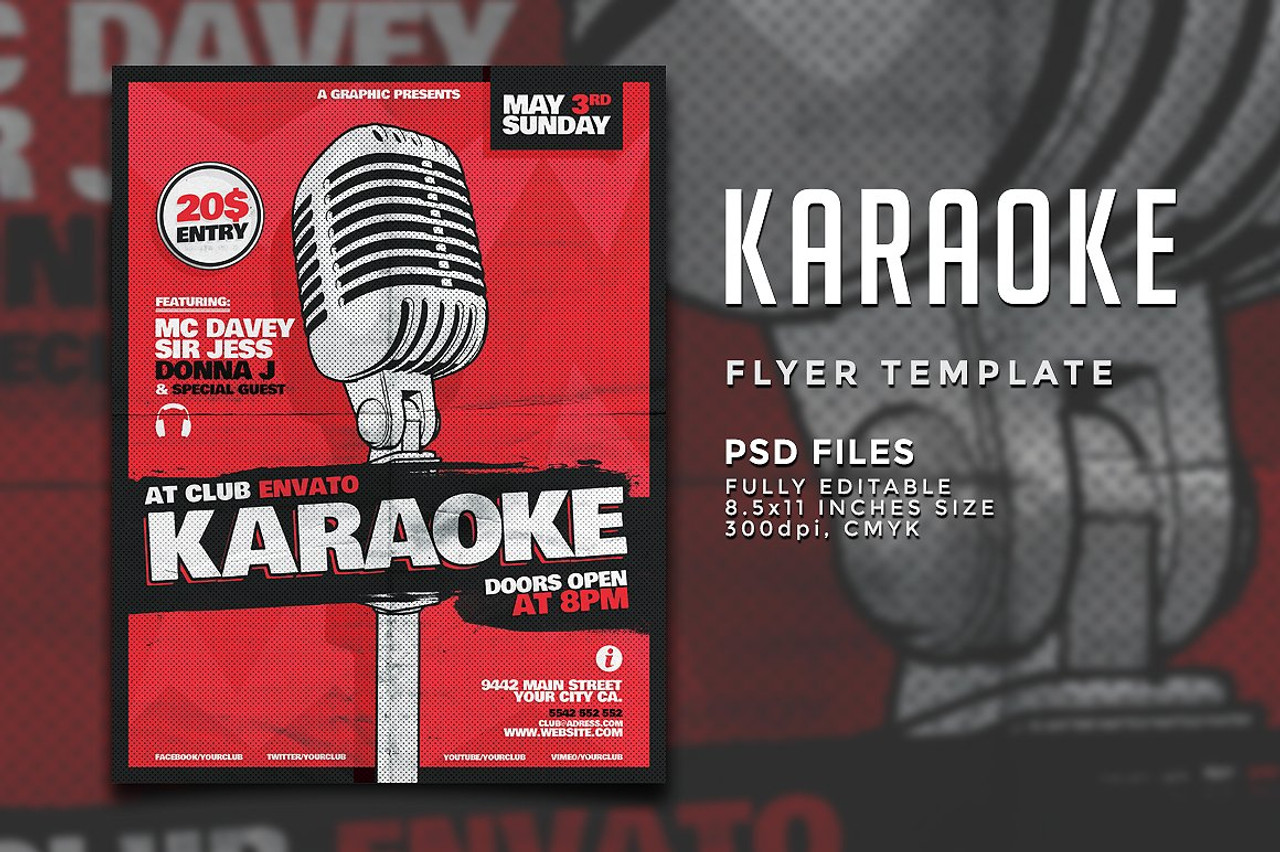 Detail Template Karaoke Flyer Nomer 54